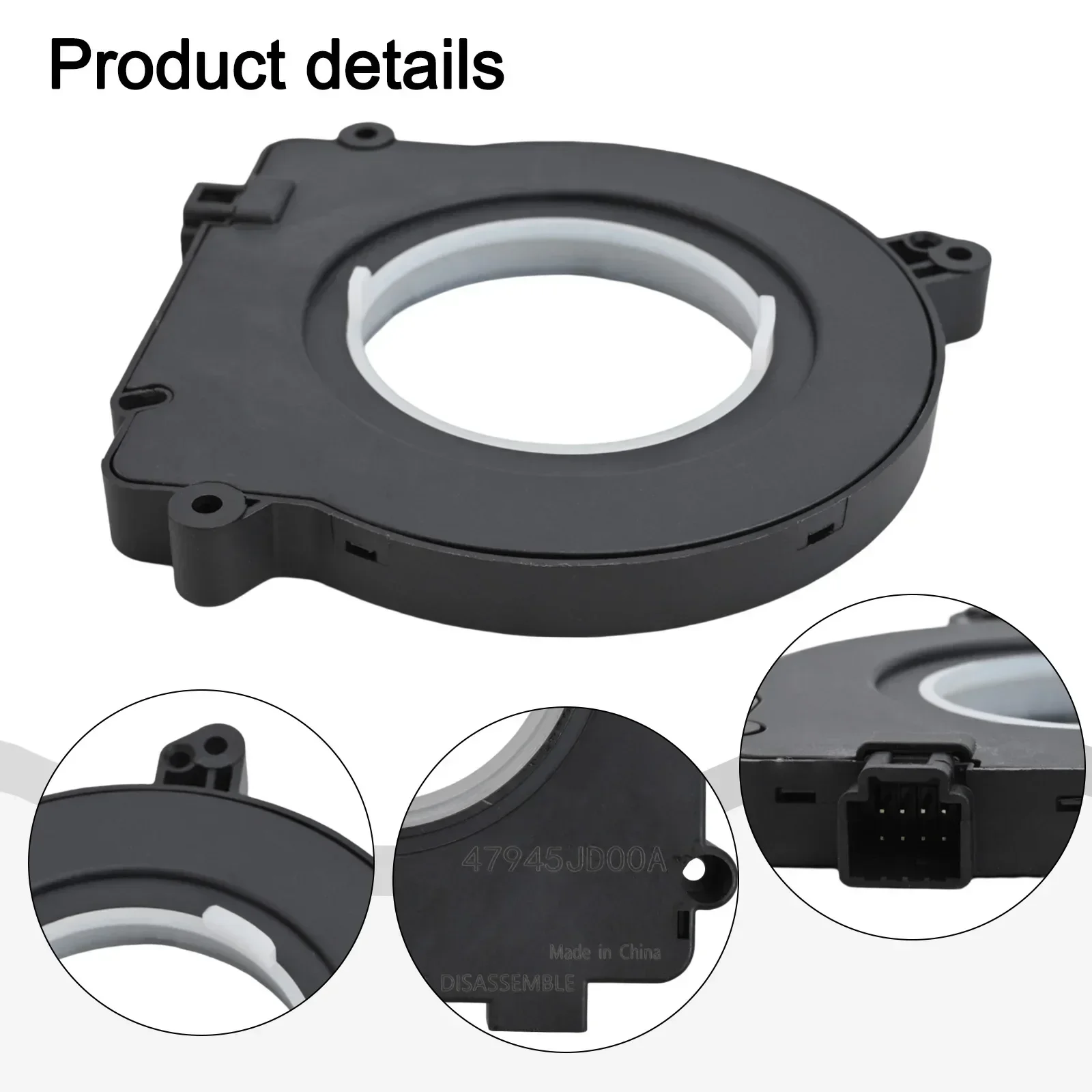 

Steering Angle Sensor For Nissan Sentra Versa For Rogue Frontier 47945-JD000 Plastic Black Steering Angle Sensor Accessories