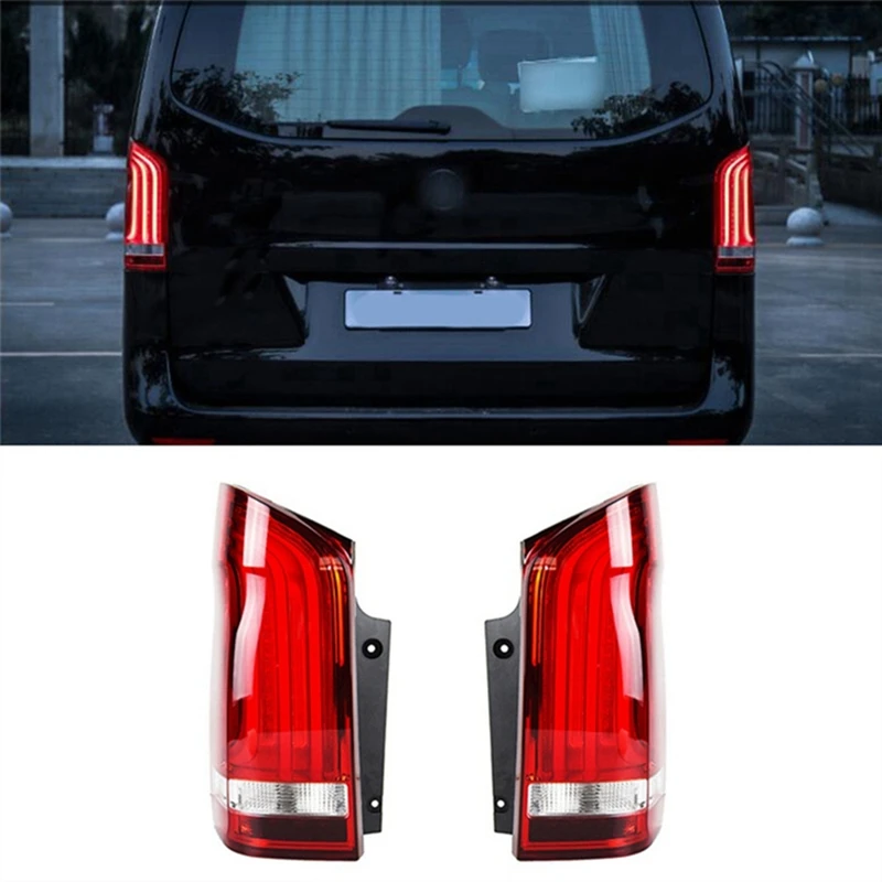 Flowing Rear LED Brake Taillight Assly For Benz Vito W447 Metris V-Class 2014-2020 Dynamic Turn Signal