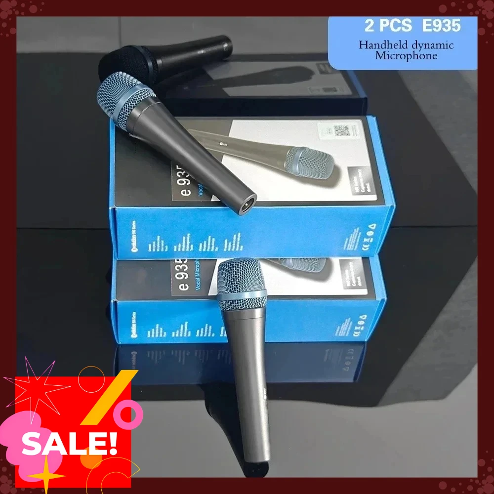 

2026 Динамический микрофон серии Evolution 900 E935 (2 шт.) для живых выступлений, караоке и аудиоконференций. Хит продаж.