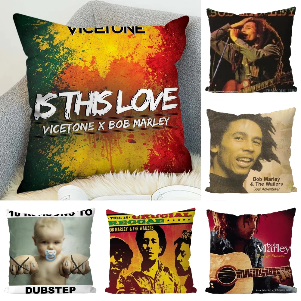 

Cushion Cover 45x45 Bob Marler Pillow Cases Home and Decoration Sofa Pillowcase 40x40 Cushions Home Decor Throw Pillow Covers