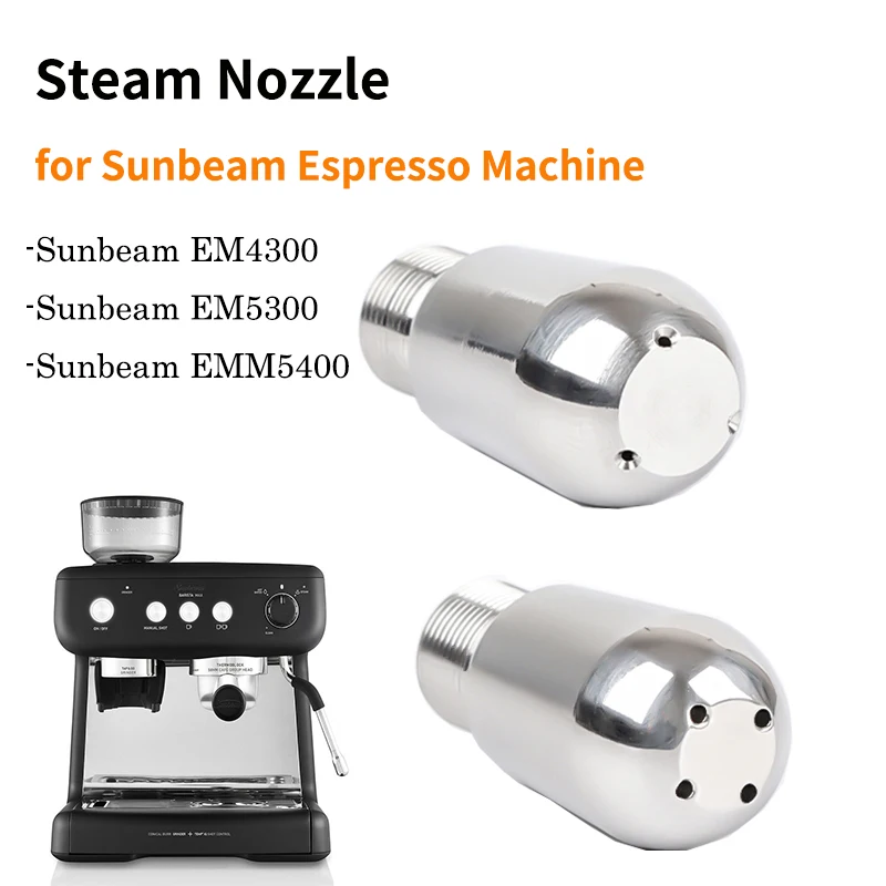 Sunbeam Coffee Machine Steam Nozzle 3/4 Hole Steam Wand Tips for Sunbeam EM5300 EMM5400 Breville Barista Max Espresso Machine