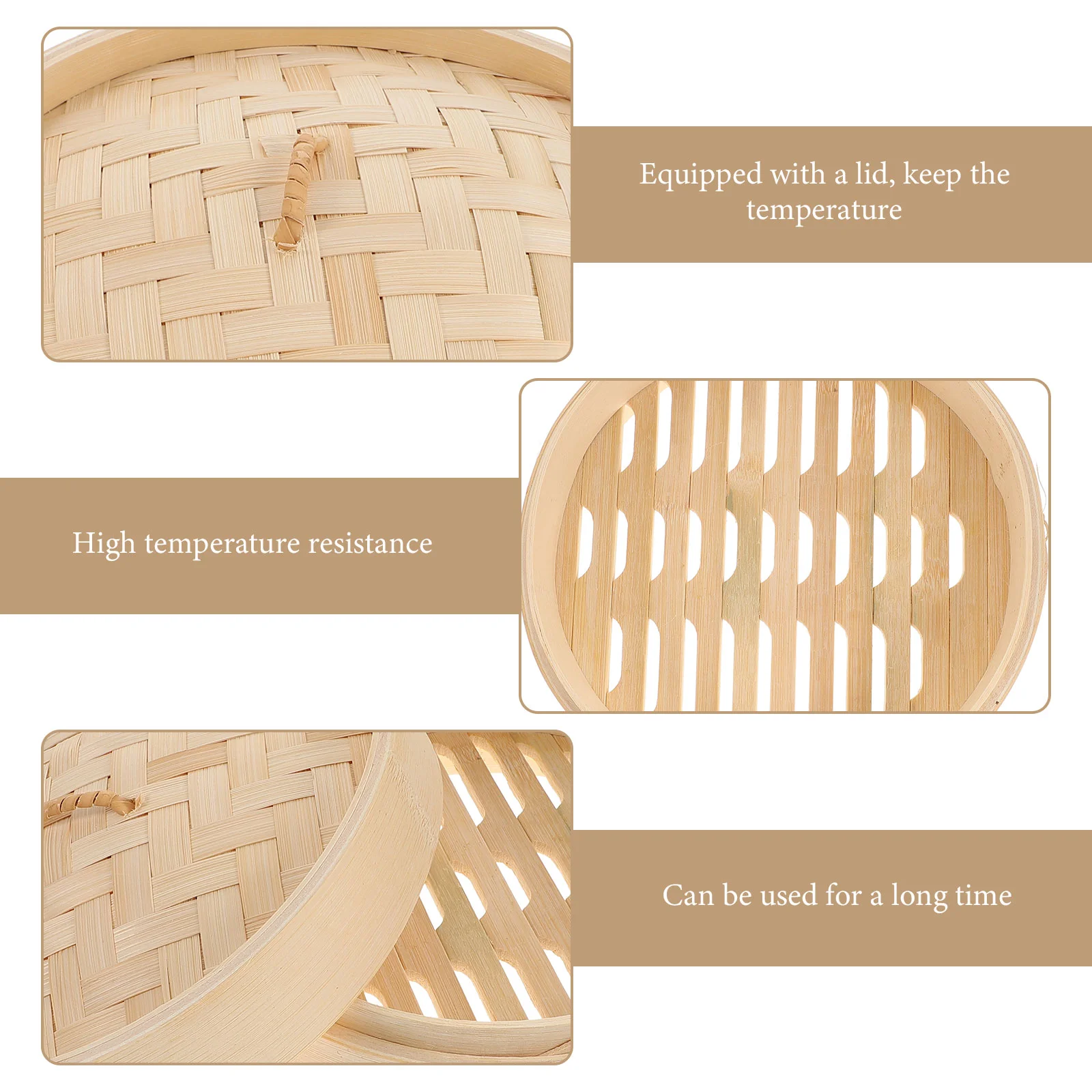 Steamer Convenient Bamboo Dumpling Basket Household Steamed Stuffed Bun Cooking Tool Steaming