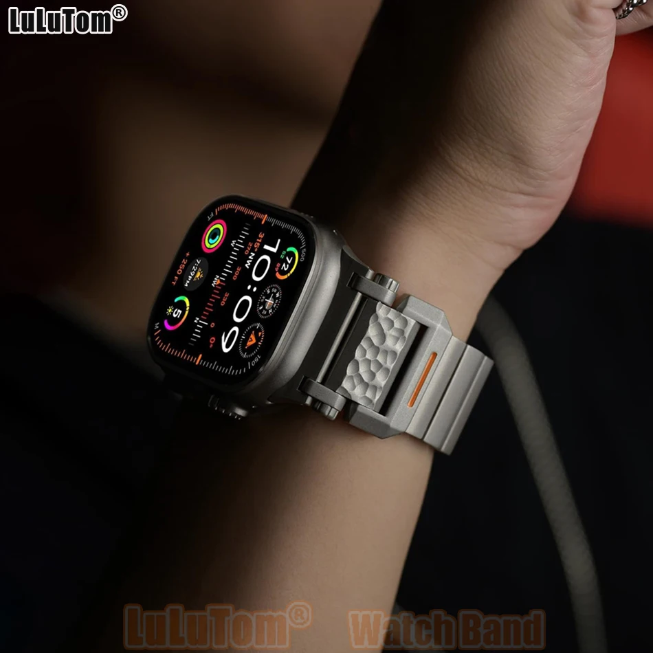 

Титановый ремешок для Apple Watch Ultra 3/2/1 49 46 45 44 42 мм с застежкой-бабочкой для iWatch Series 11 10 9 8 7 6 5 4