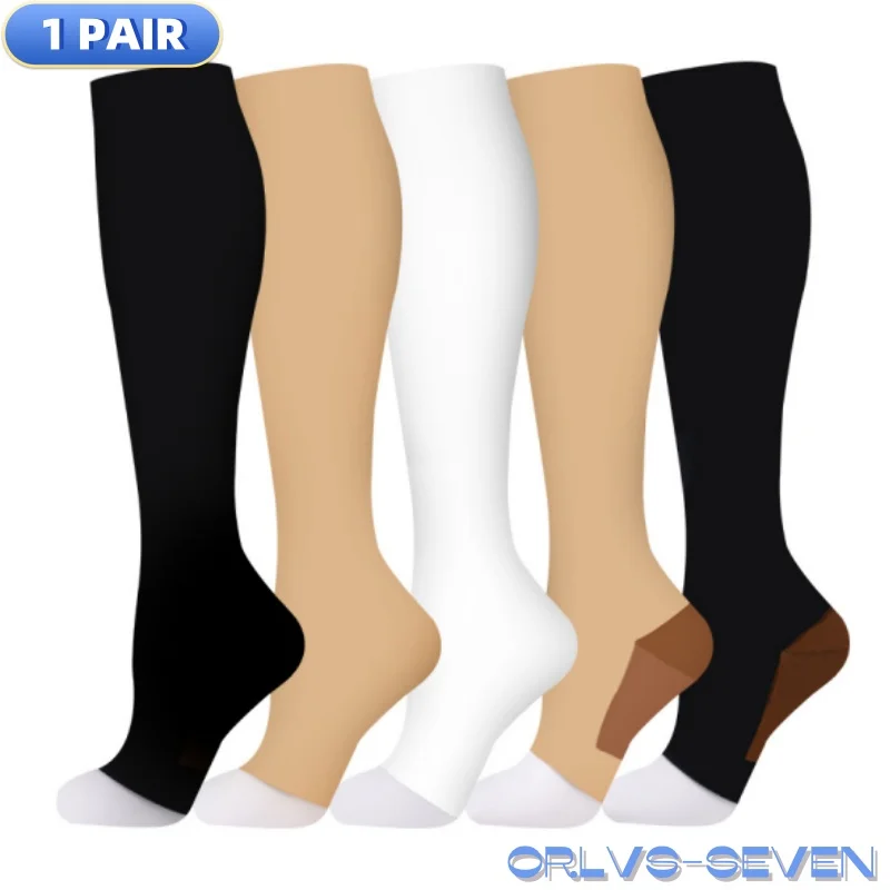 10 Styles Compression Stocking Prevent Calf Varicose Veins Soreness Pressure Cycling Professional Leg Support Nurse  Women Socks