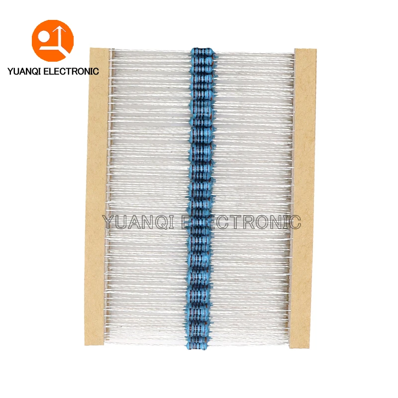 2500pcs 1/4W Metal Film Resistor Assorted Kit 50Values Each 50pcs 1R - 10M ohm Resistance 1% Set DIY Components Sample Set