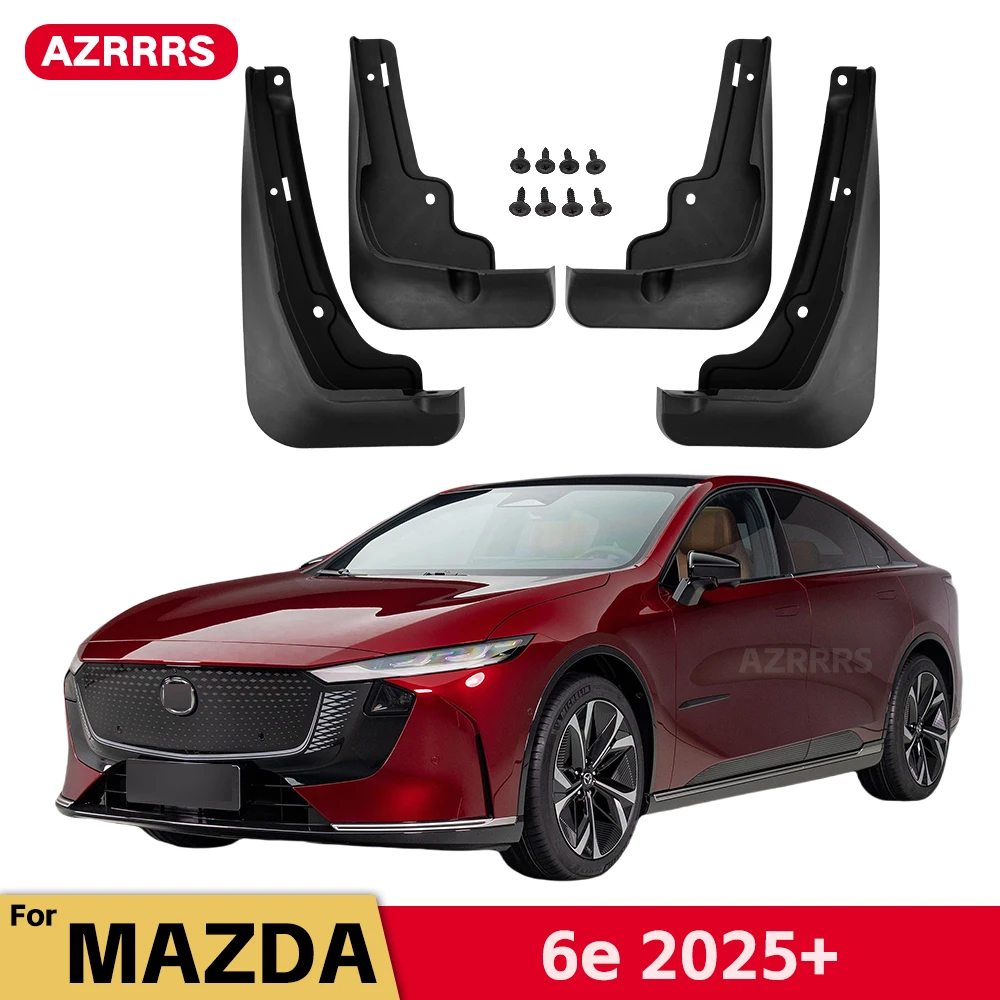 Image of Schmutzfänger für ALLE NEUE MAZDA6e 2026 2025 MAZDA 6e Kotflügel Schmutzfänger Spritzschutz Vorne Hinten Räder Kotflügel Auto Zubehör 4 Stücke