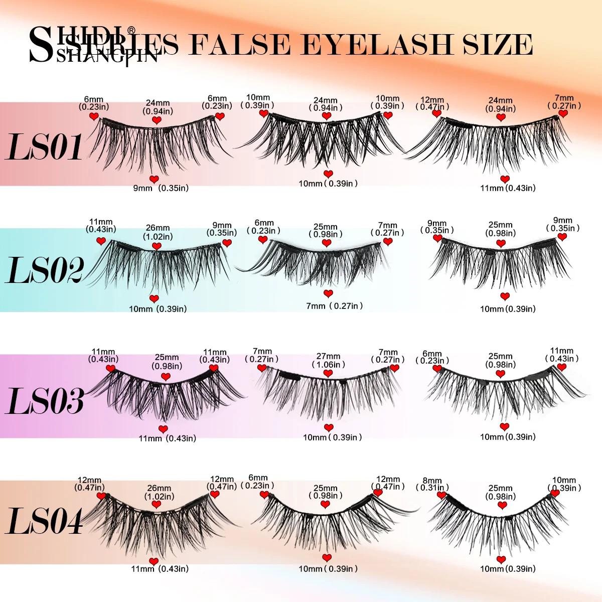 3Pairs 3D Magnetic Lashes Kit  Natural Long Fluffy Magnet Band Mink Mix Style False Eyelash Extension Free Glue Makeup Tool
