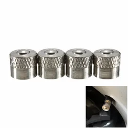 4PCS Copper Valve Stem Caps Auto Tire Valve Dustproof Wheel Caps with Rubber Seal Nipple Caps Cover for Car Motorcycle