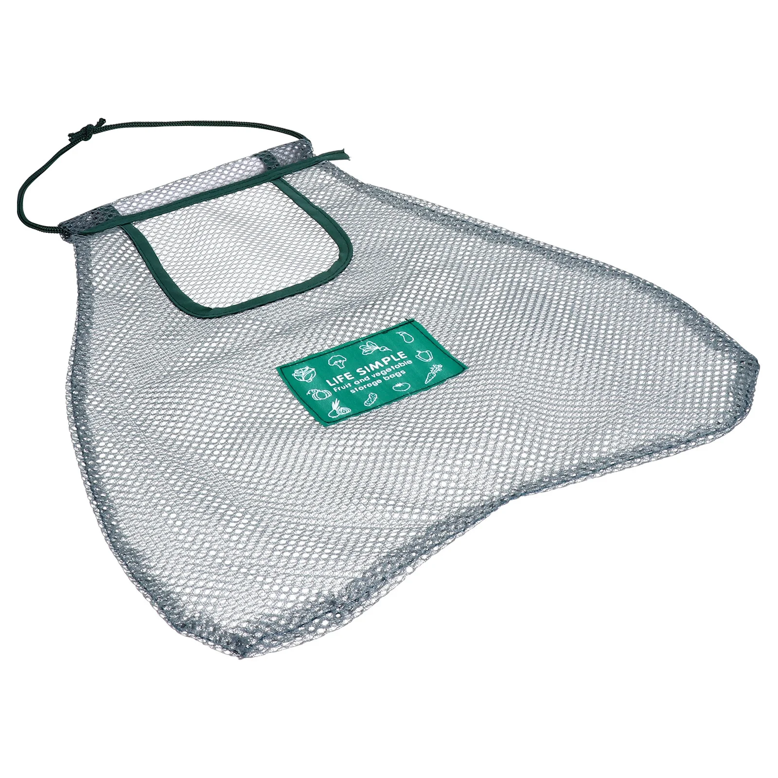 

2Pcs Breathable Storage Mesh Bags Hanging Organizer Wall Mounted Washable Dacron PVC Material Large Mouth Sundries Storage Pouch