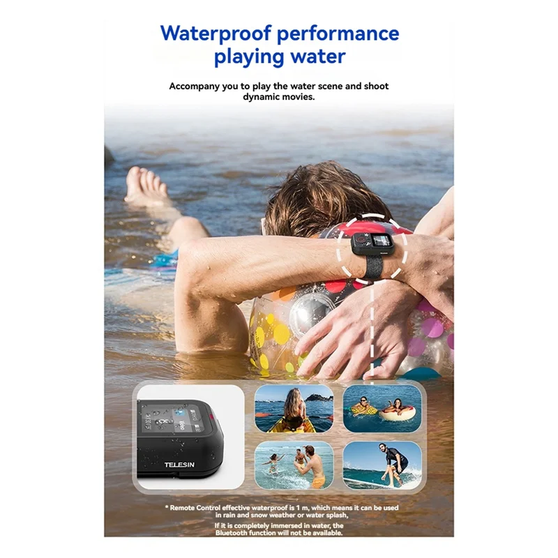 

TELESIN T13 Bluetooth Remote For Gopro Hero 13/12/11/10/9/ Max Action Camera Control With Wrist Strap, Enhanced Connectivity