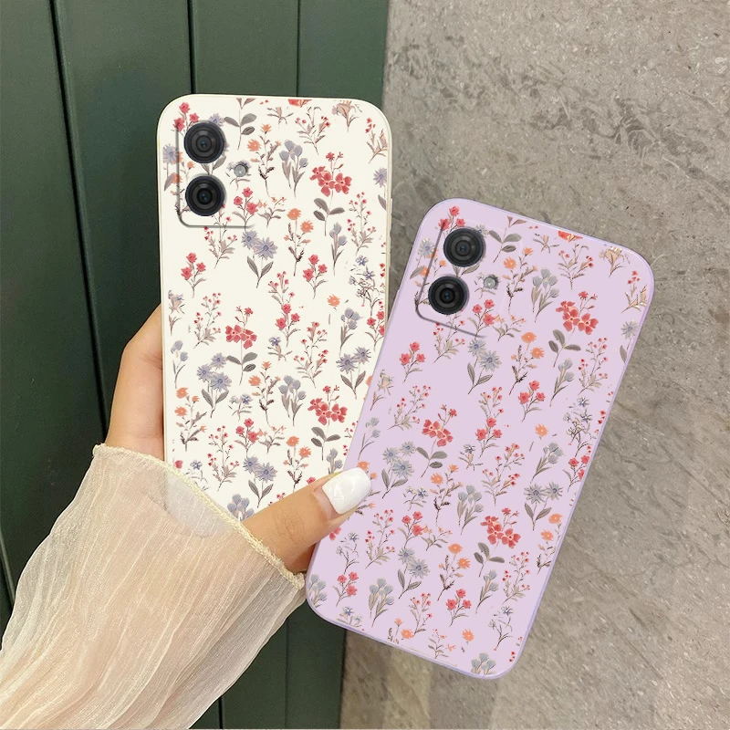 G54 Gorgeous Branches Silicone Phone Case For Motorola Moto G42 G22 G52 G53 G50 G34 G54 G72 G100 G24 G9Plus G8Play G84 Cover