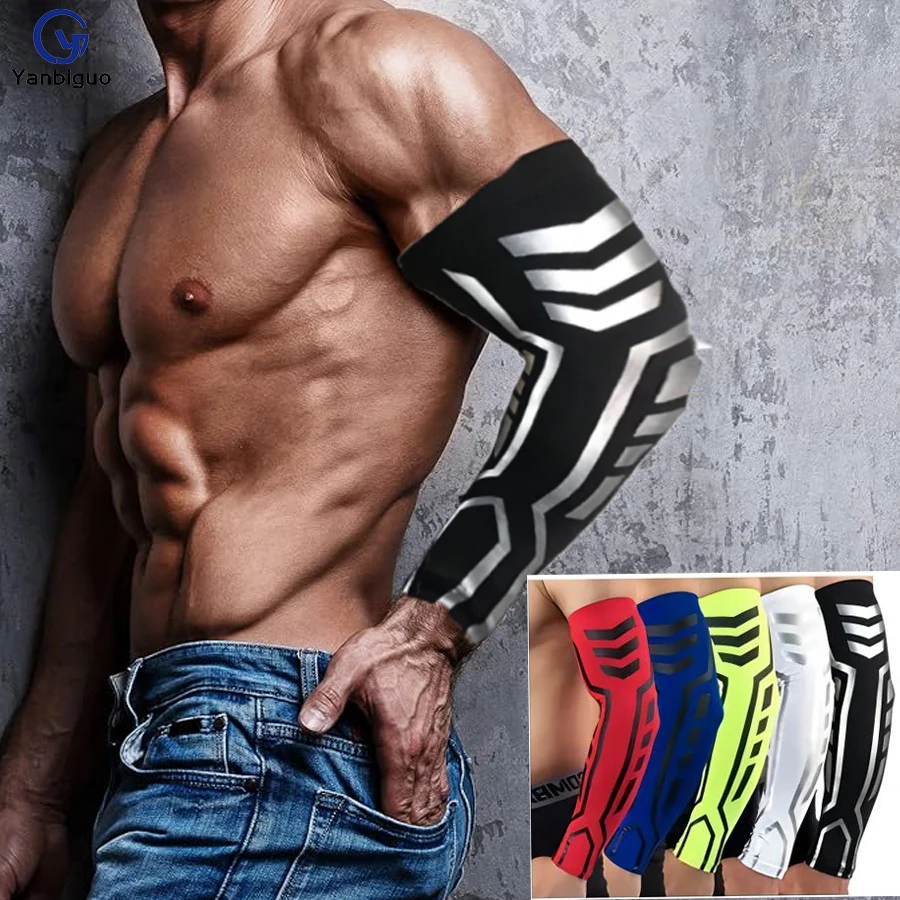 

Arm Sleeves - Compression Anti-slip Sports Elbow Support Pads,Arm Guards Compression Arm Sleeve, Men&Women Fitness Protector