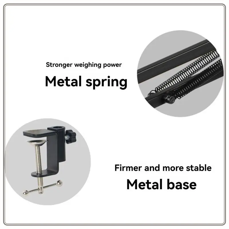 موثوقة-ميكروفون الذراع حامل الجدول العلوي العالمي ناتئ حامل ميكروفون ميكروفون صدمة المشبك حامل للميكروفون ، مايكرو