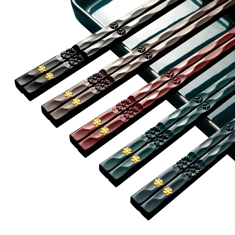 5Pairs Hohe Qualität Japanische Nicht-Slip Stäbchen Koreanische Home Hotel Restaurant Tragbare Gesunde Lebensmittel Stick Für Sushi Stäbchen