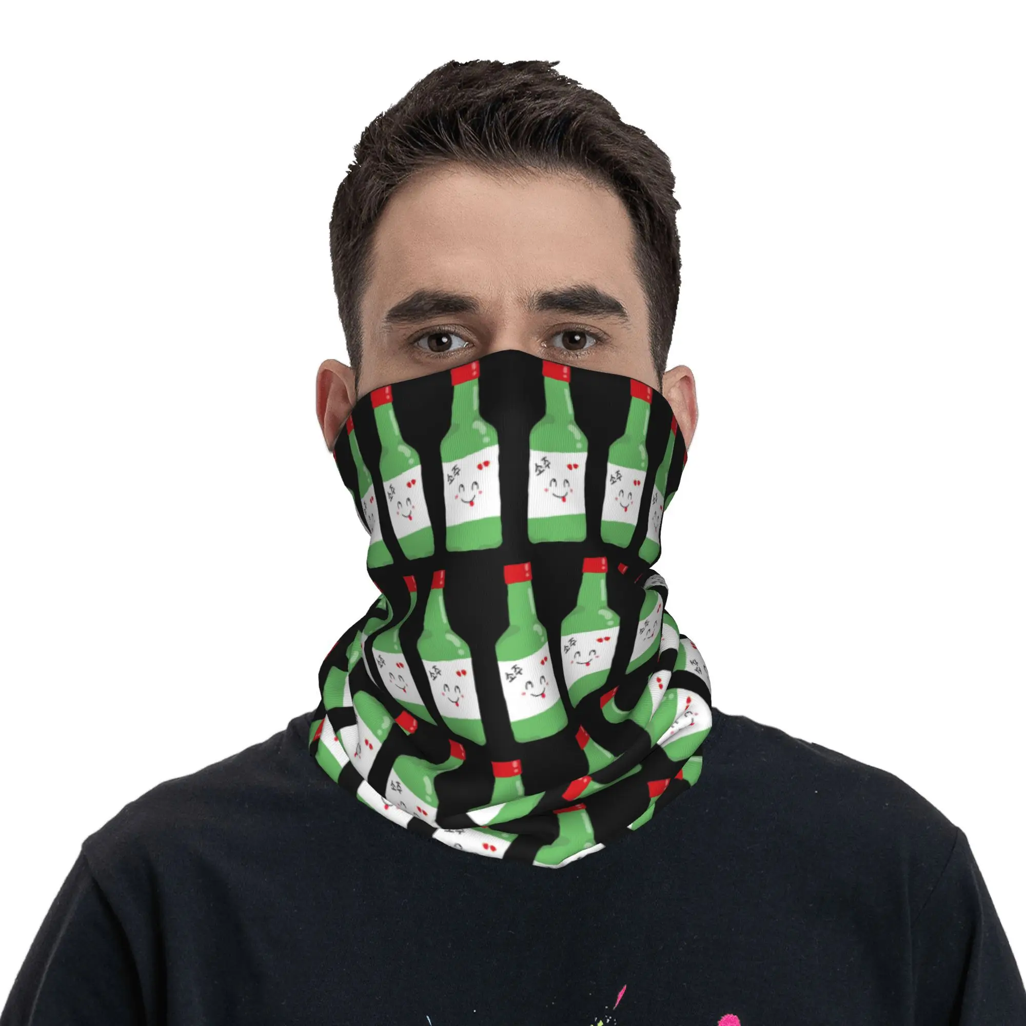 Soju Bandana cache-cou imprimé enveloppement masque écharpe multifonction chapeaux course unisexe adulte respirant