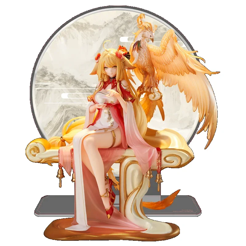 Original Fox Demon Little Red Lady Anime Action Figure Tu Shan Honghong Jinyu Huashang Toys For Girls Children Birthday Gifts