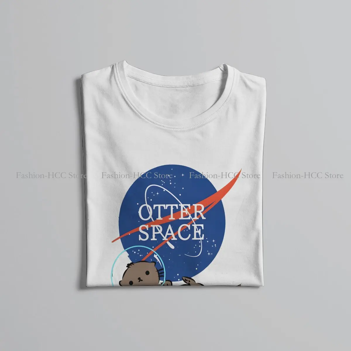 Nasa Otter Space Cute Harry Otter Unique Polyester TShirt Otter Comfortable Graphic  T Shirt