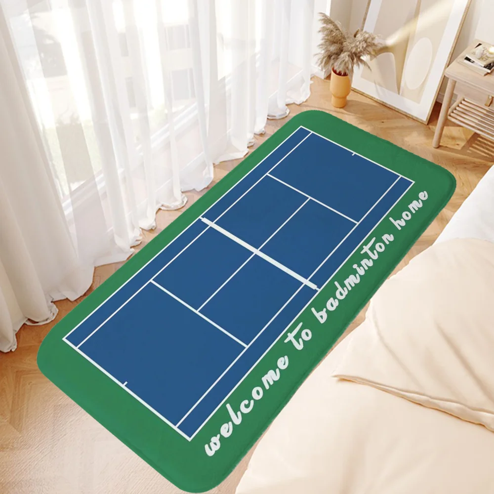 Tennis Court Door Floor Mat for Hallway on the Floor Bath Rug Bathroom Carpet for Home Entrance Outdoor Doormat Customized Foot