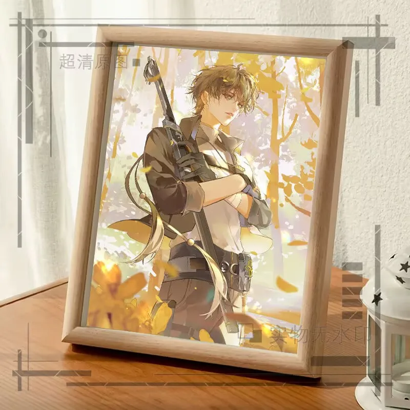 "Mingchao, Drifter" 2D 애니메이션 주변기기 크리에이티브 룸 책상 장식품, 사진 프레임, 선물 홈 인테리어 선물 Wuthering Waves