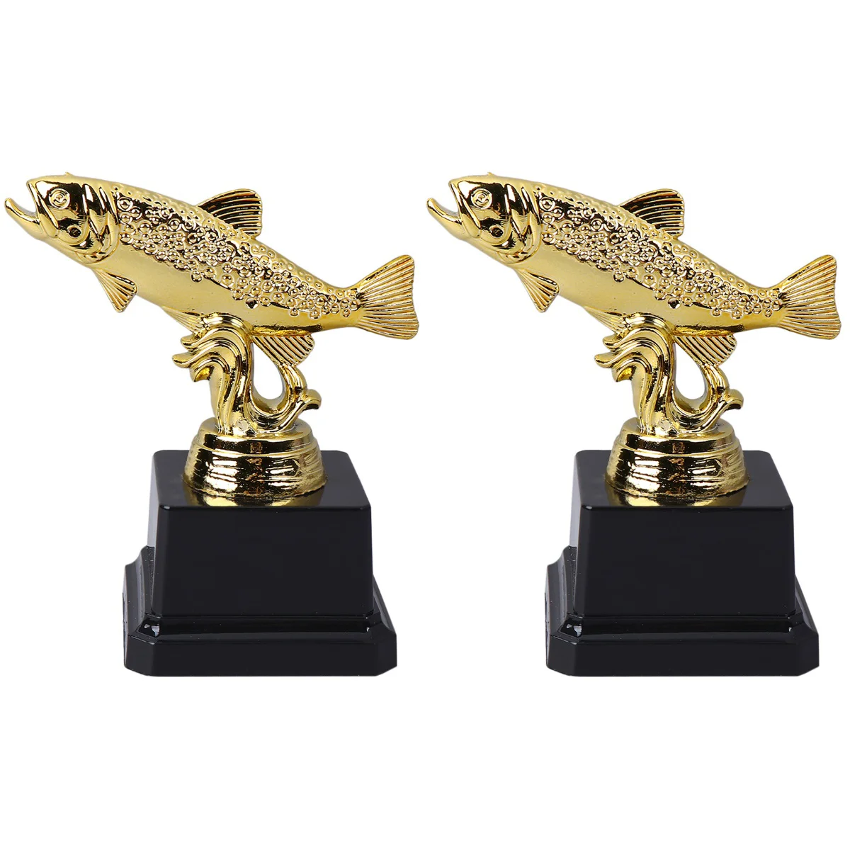 

2pcs Kids Party Trophy Creative Award Trophy Plastic Fish Reward Trophy for Competitions (Fish C)