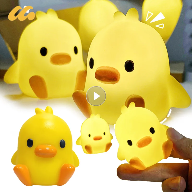 

Cute Duck Night Lamps Animal Nightlights Desktop Ornament Decorative Table Lights For Bedroom Bedside With Sleeping Night Light