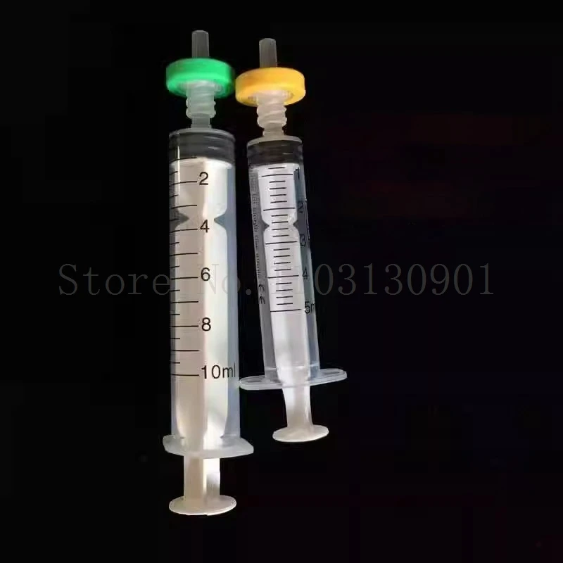 실험실 일회용 나일론 PET PTFE BT 주사기 필터, 0.22, 0.45um, 0.8um 필터 멤브레인, 13mm, 25mm, 로트당 25 개