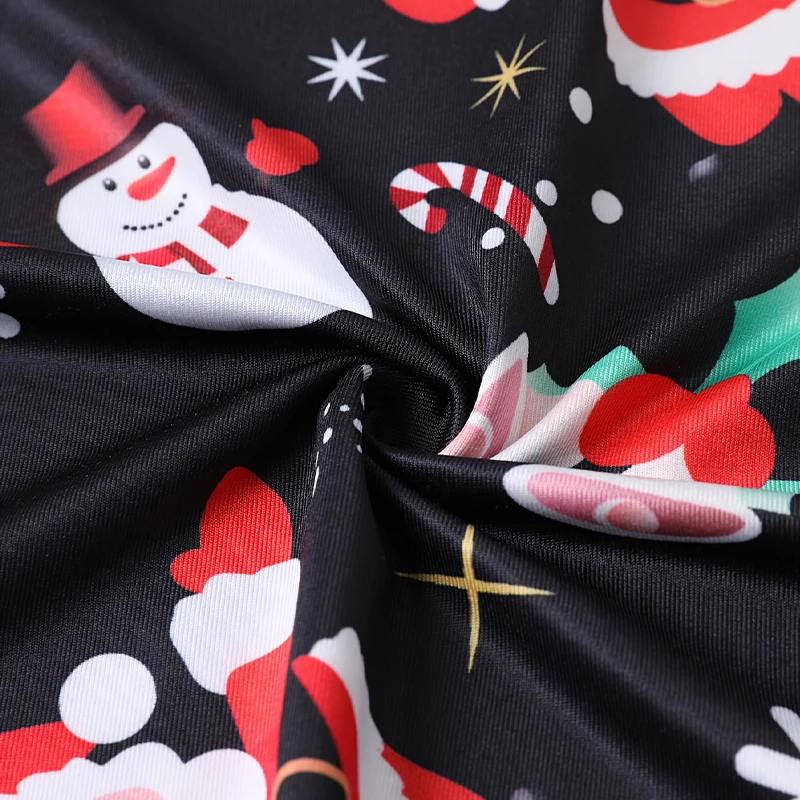 Women's dress new Christmas random print design spring summer autumn long sleeve casual round neck y2k women's standard dress