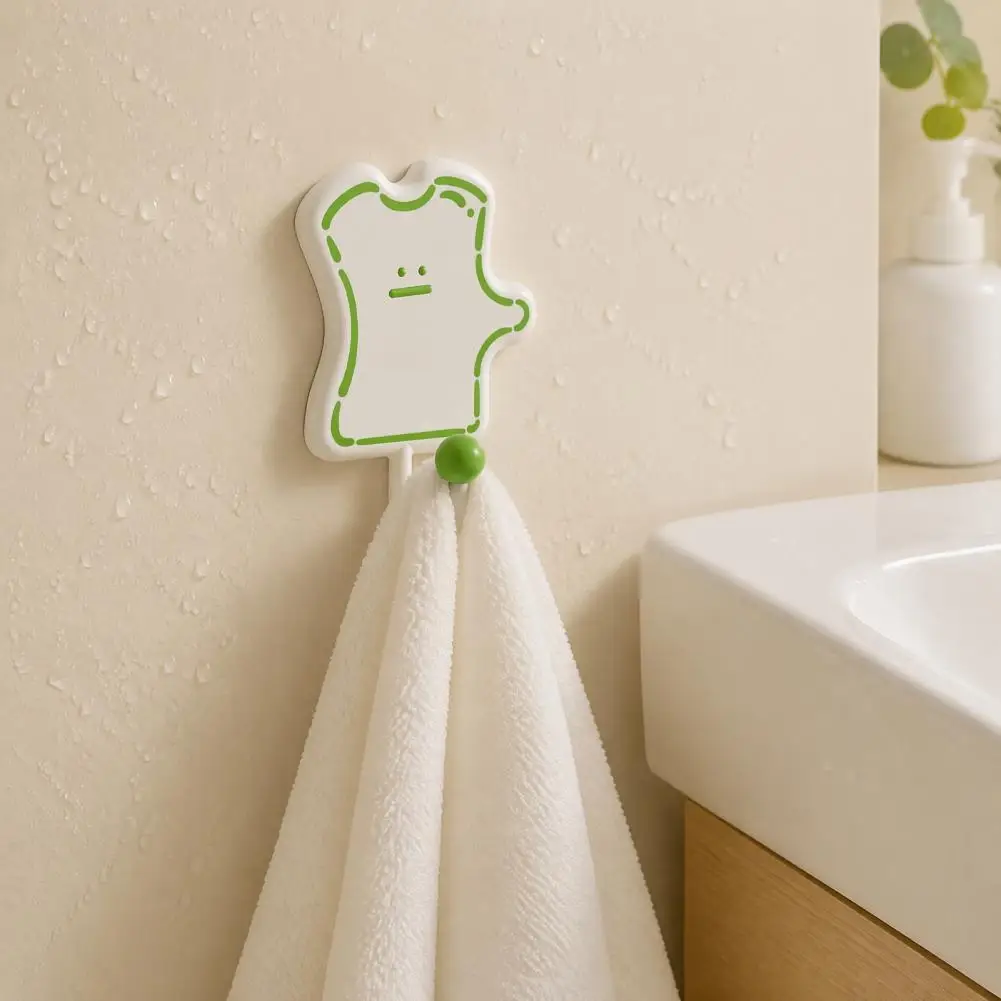 Waterproof Plastic Hooks for Towels Cartoon Puzzle Key Hook Organizer Heavy Duty Traceless Wall Hanger for Kitchen for Hanging