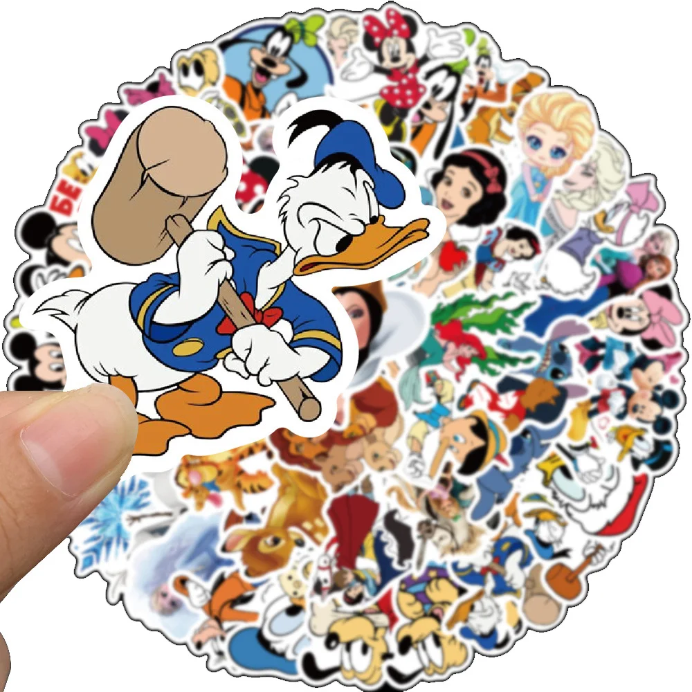 10/30/50 Stuks Schattige Disney Cartoon Stickers Prinses Sneeuw Wit Ariel Anime Stickers Voor Kinderen Speelgoed Kawaii Diy Telefoon Bagage Notebook