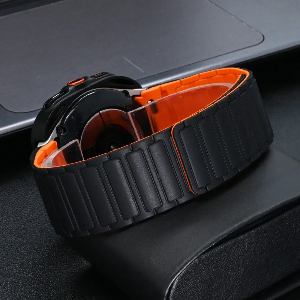 Tali Loop lembut untuk Samsung Galaxy 7, 6 44mm 40mm gelang silikon + casing plastik untuk Galaxy 6 7 40mm 44mm perubahan ke Galaxy Ultra