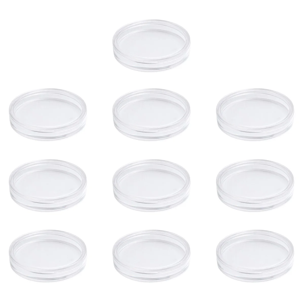 10Pcs Box Transparent Protective Storage Case Practical Lightweight for Advertising Sales Promotion