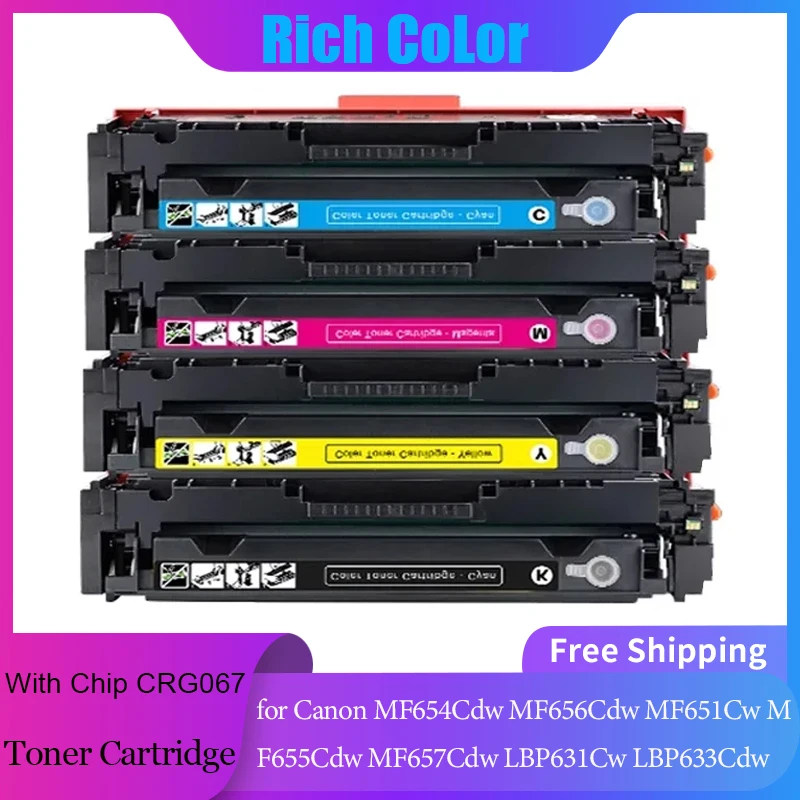 

CRG-067 CRG067 067 Compatible Toner Cartridge for CANON MF654Cdw MF656Cdw MF651Cw MF655Cdw MF657Cdw LBP631Cw LBP633Cdw With Chip