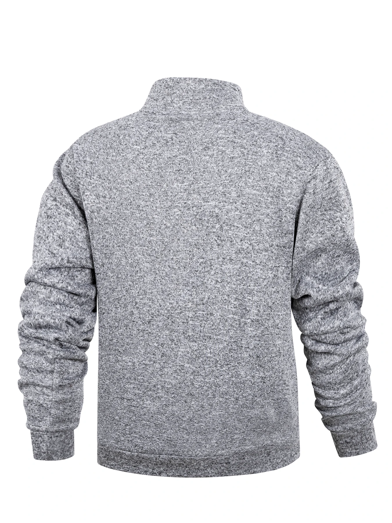 Men Warm Lined Full Zip Hoodie Jacket Drawstring Hood Casual Outer Coat Convenient Front Pockets Winter Daily Outerwear