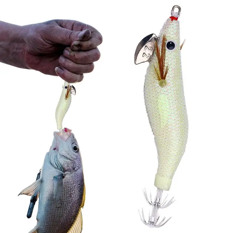 Artificial Shrimp Simulated Fluorescent 3D Eyes Shrimp Lures Fake Animal Bait For Fishing Efficiency For Snapper Snakehead Squid