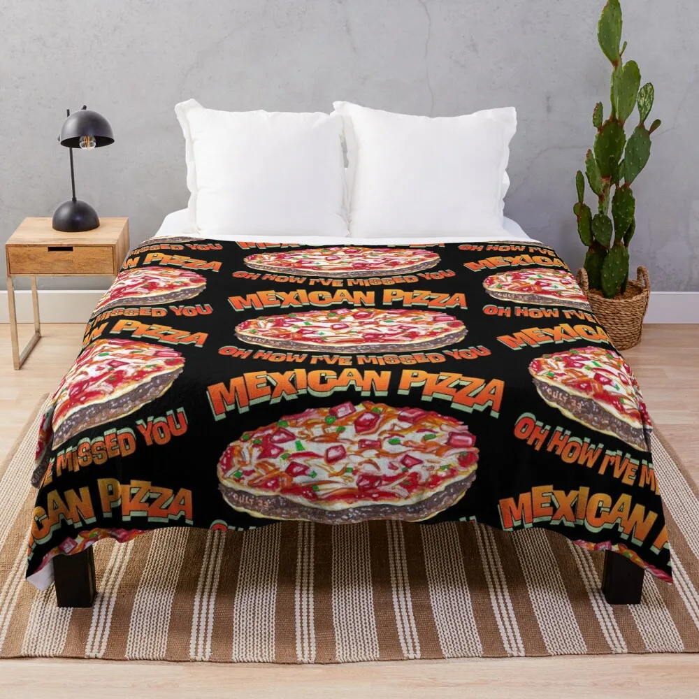 

Mexican Pizza Throw Blanket Stuffed Blankets Travel Blanket