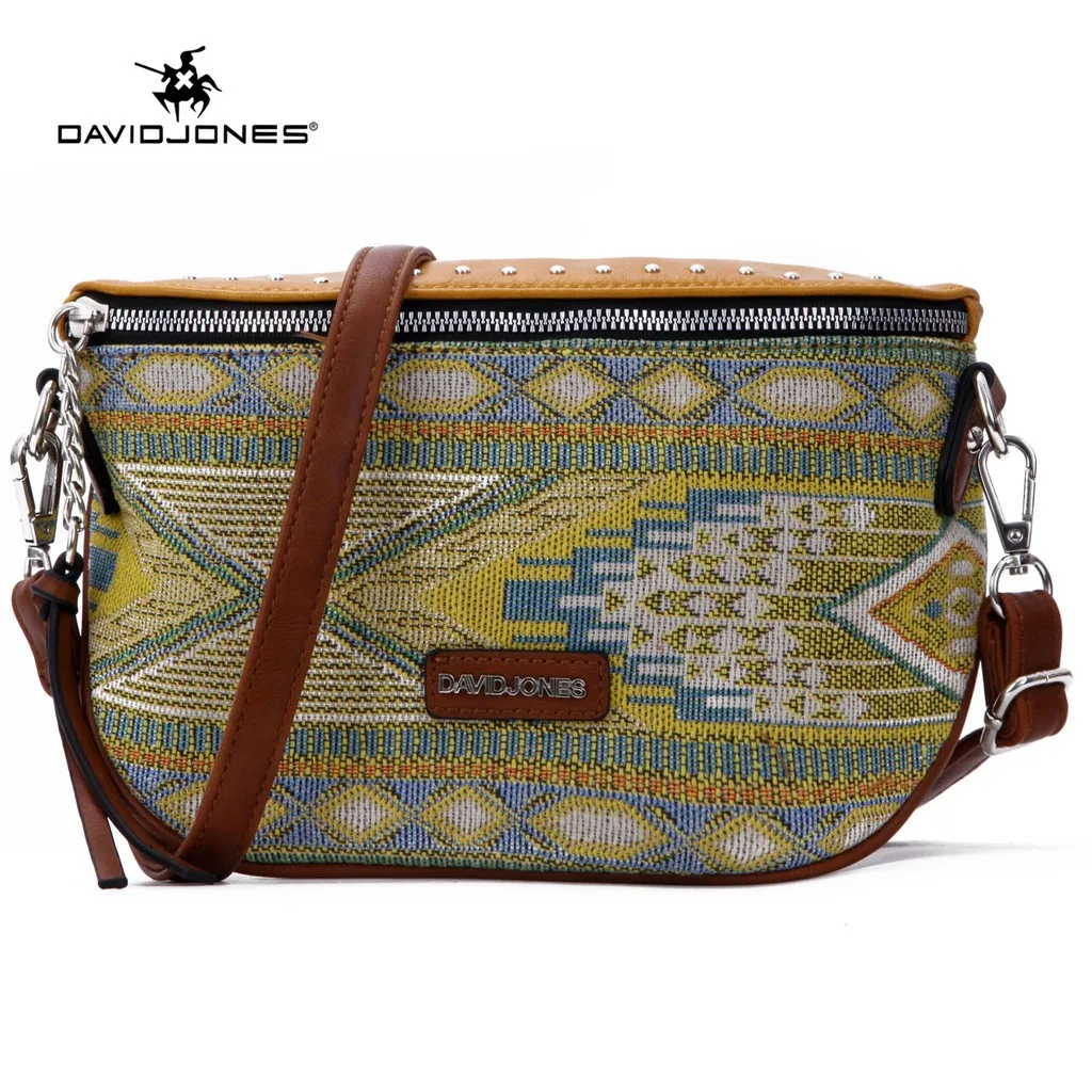 David Jones Bohemia Handbags for Women Luxury Designer Shoulder Bag 2024 New Trend Ladies Lightweight Messenger Bag Daily Use