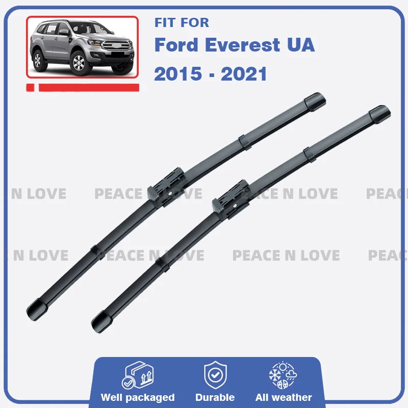 

Car Front Wiper Blades For Ford Everest UA 2015 - 2021 2016 2017 2018 2019 2020 2pc Windscreen Window Brushes Car Accessories