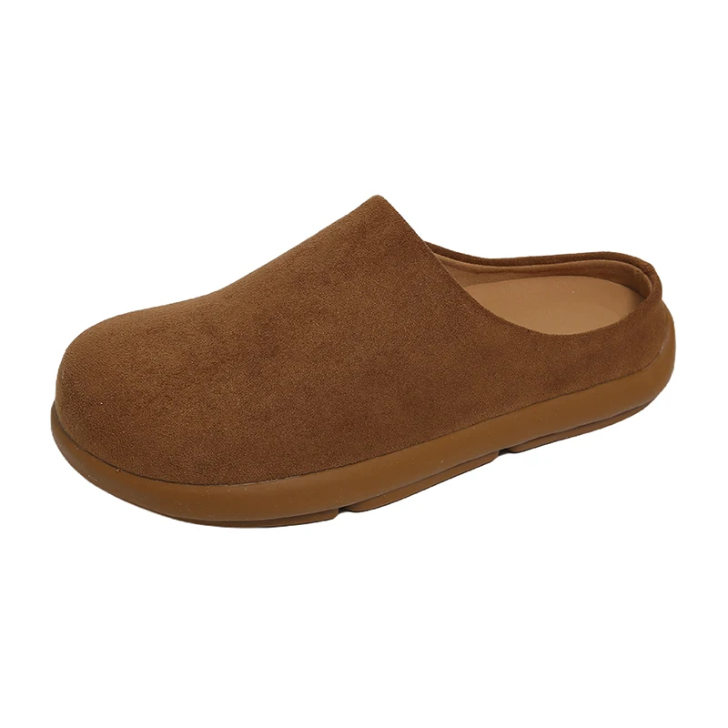 

2025 Slippers Casual Shoes for Woman Low Cover Toe Loafers Platform Pantofle Female Shoe Luxury New Flat Footwear PU Fabric