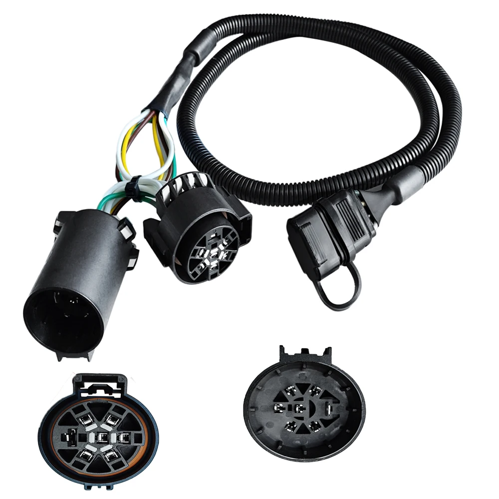 

4pin 7pin Trailer Wiring Harness Male and Female Adapter Extension Cable for Ford vehicles for Chevrolet Trailer Wiring Harness