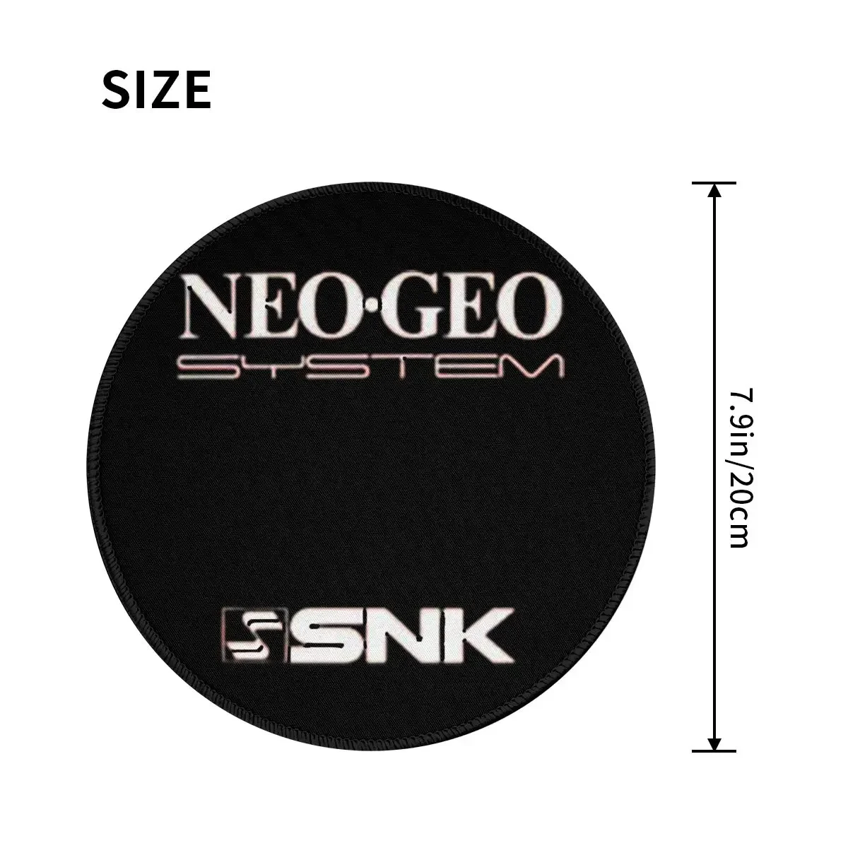 Neo Geo Logo Neogeo Arcade Round Mouse Pad Computer Keyboard Mouse Mat Gaming Laptop Desk Mat Office Accessories Table Mats
