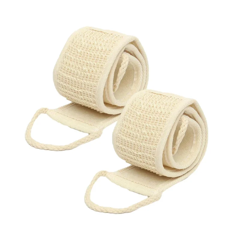 

1pc Natural Soft Exfoliating Loofah Body Skin Health Cleaning Tool Bath Shower Unisex Massage Spa Scrubber Sponge Back Strap