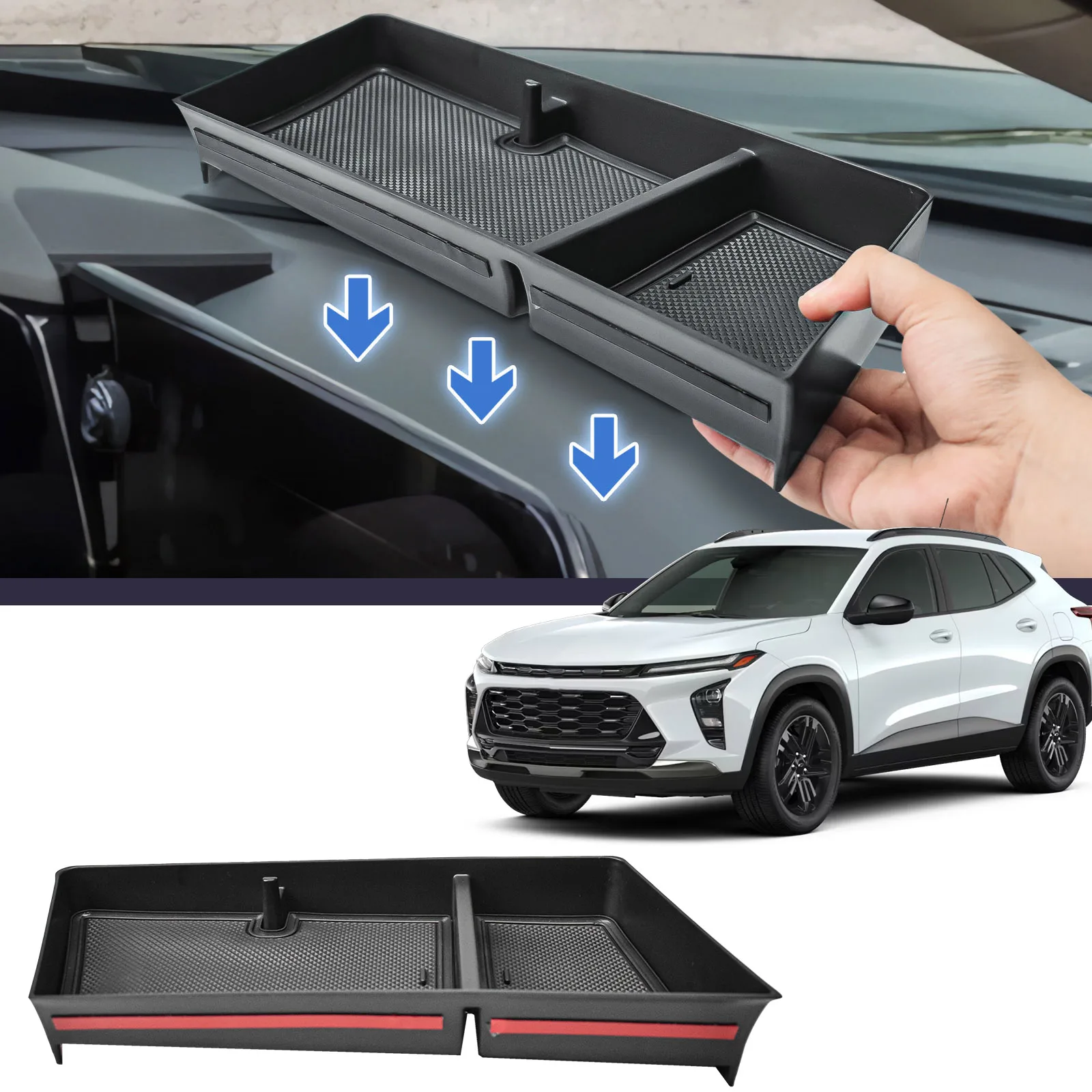 

Center Console Dashboard Tray Organizer For 2024 2025 Chevy Chevrolet Trax Dash Board Storage Box Interior Car Tray Accessories