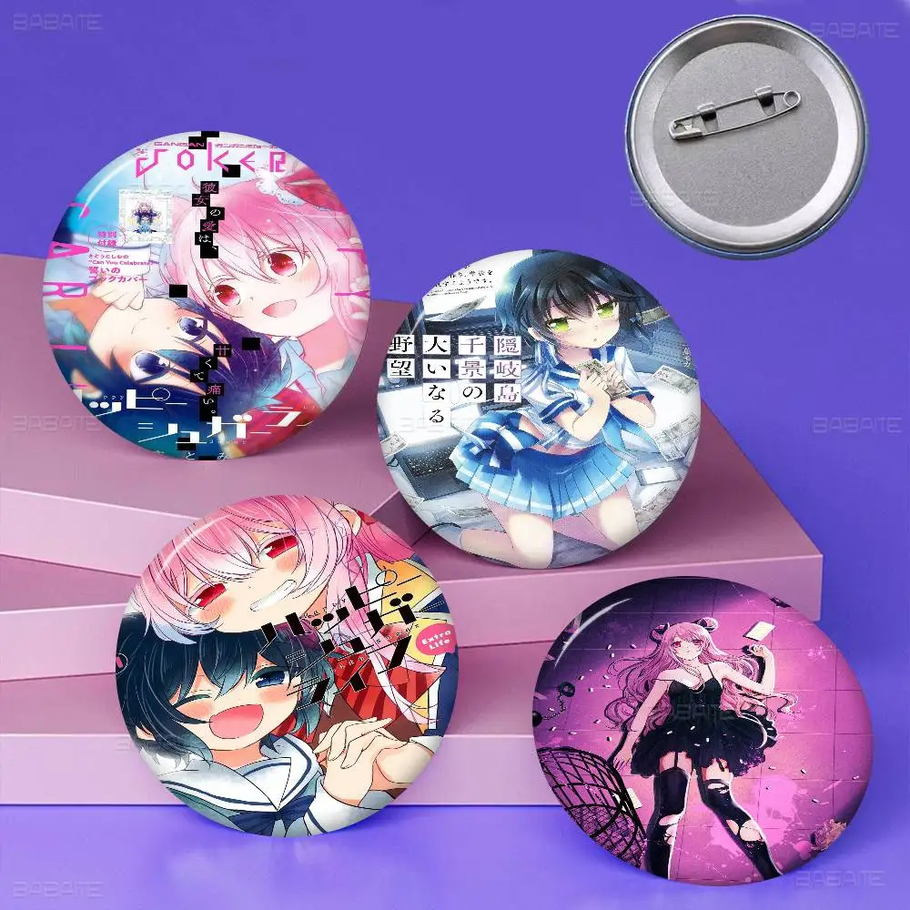 

Happy Sugar Life Badges Creative Tinplate Soft Button Pins Animal Icon Brooch Lapel Backpack Badge Accessories Pin