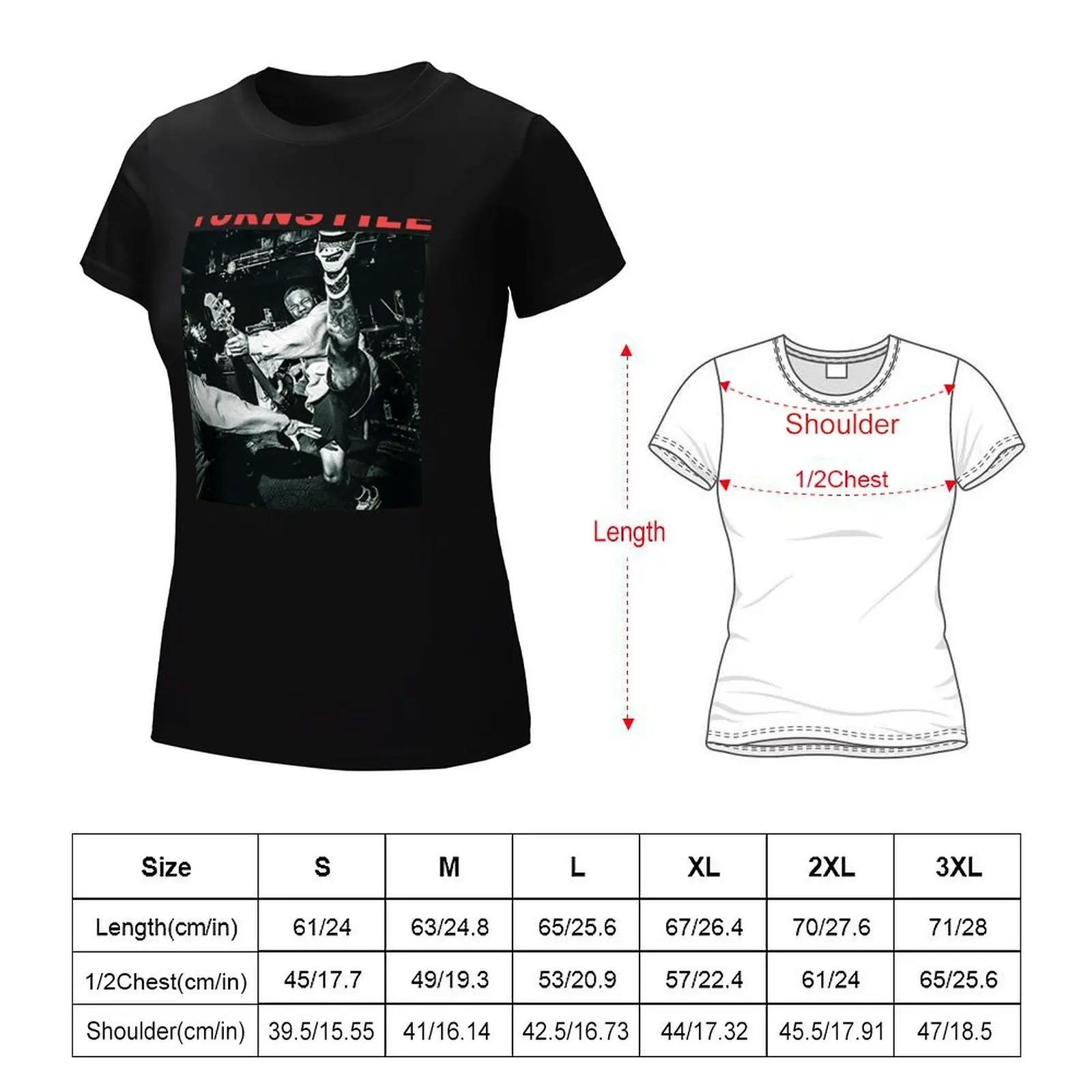 Turnstile-American-Hardcore-Punk-Band T-Shirt female Female clothing cute tops t-shirt dress for Women plus size sexy