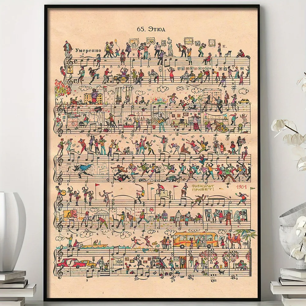 500/1000/1200/2000PCS Puzzle Interesting Sheet Music Jigsaw Relax and Unwind with Family and Friends Home Decoration Gift