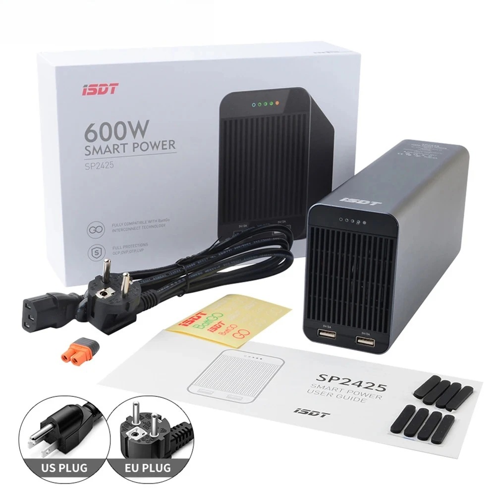 ISDT SP24 400W 600W 800W Power Supply DC 24V 17A 25A 33A AC 100-240V With Dual 5V/2A USB IC3 Output For RC Lipo Battery Charger