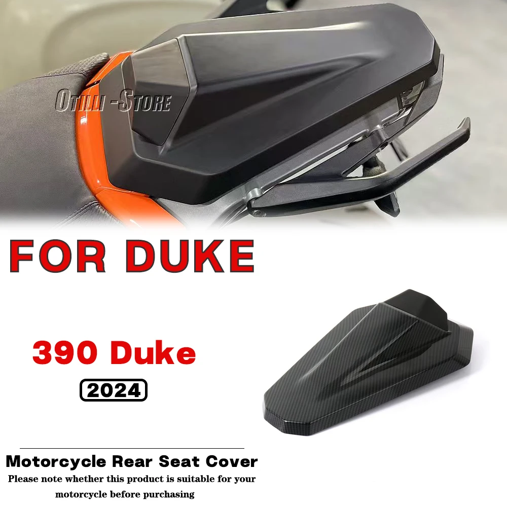 

Motorcycle New Pillion Rear Seat Cover Cowl Solo Fairing Carbon Fiber Black For KTM 390 Duke 2024