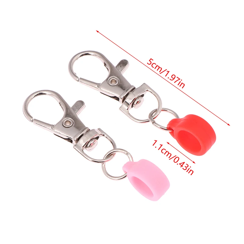 Portalápices de Metal de 6 piezas con Clips, bolsillo y carrete de insignia, convertidor de bolígrafo de enfermera Compatible con cierre de langosta para trabajadores carpinteros
