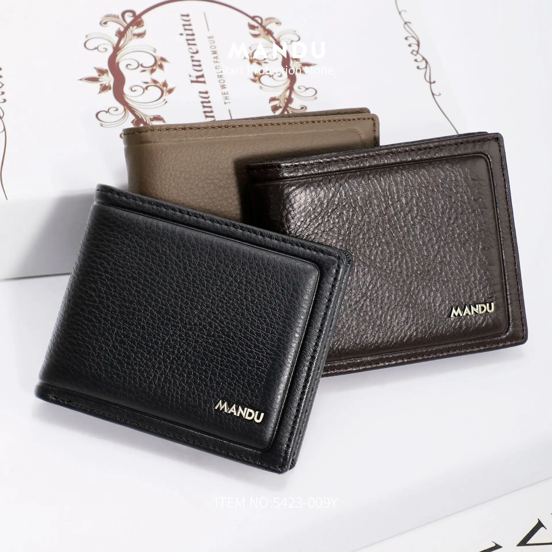 

Мужской однотонный многофункциональный держатель для карт с защитной щеткой большой емкости, небольшой деловой кошелек для хранения мелочей