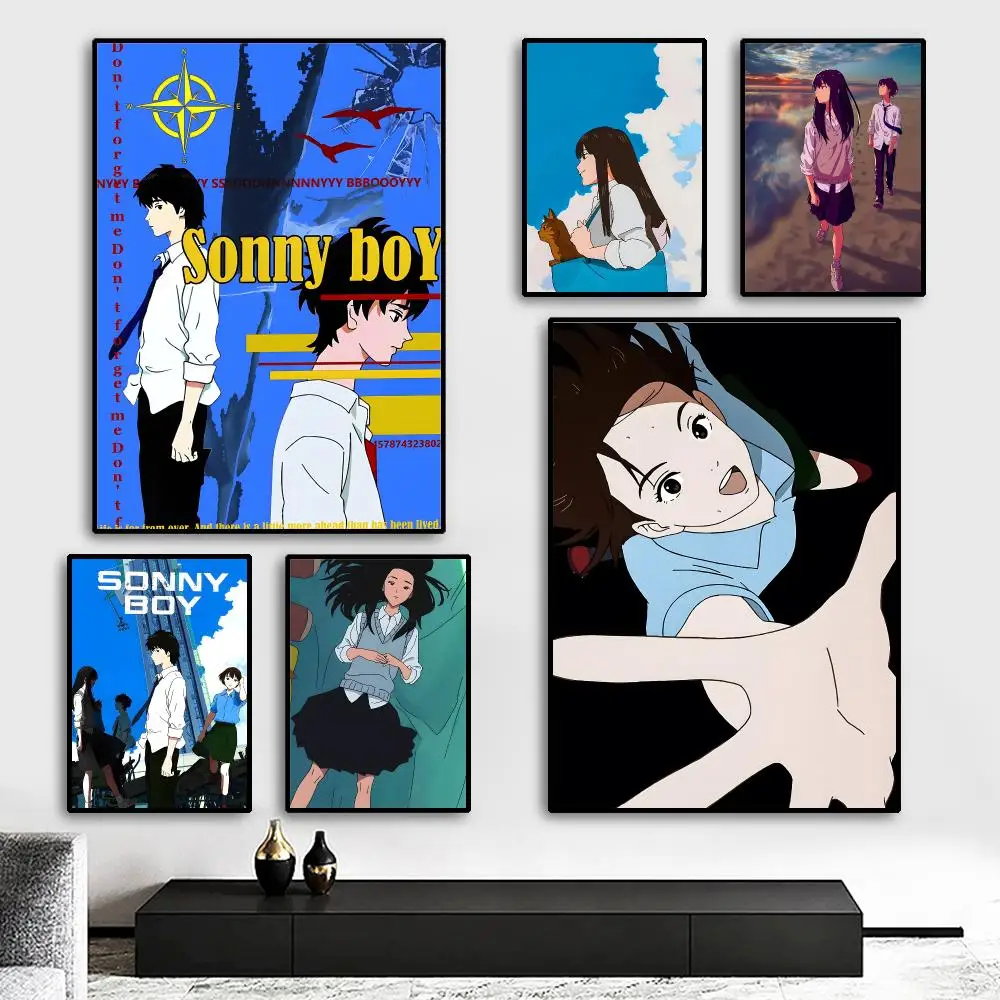 S-Sonny Boy Painting Calligraphy HD Canvas Poster living room bedroom bar aesthetic decoration